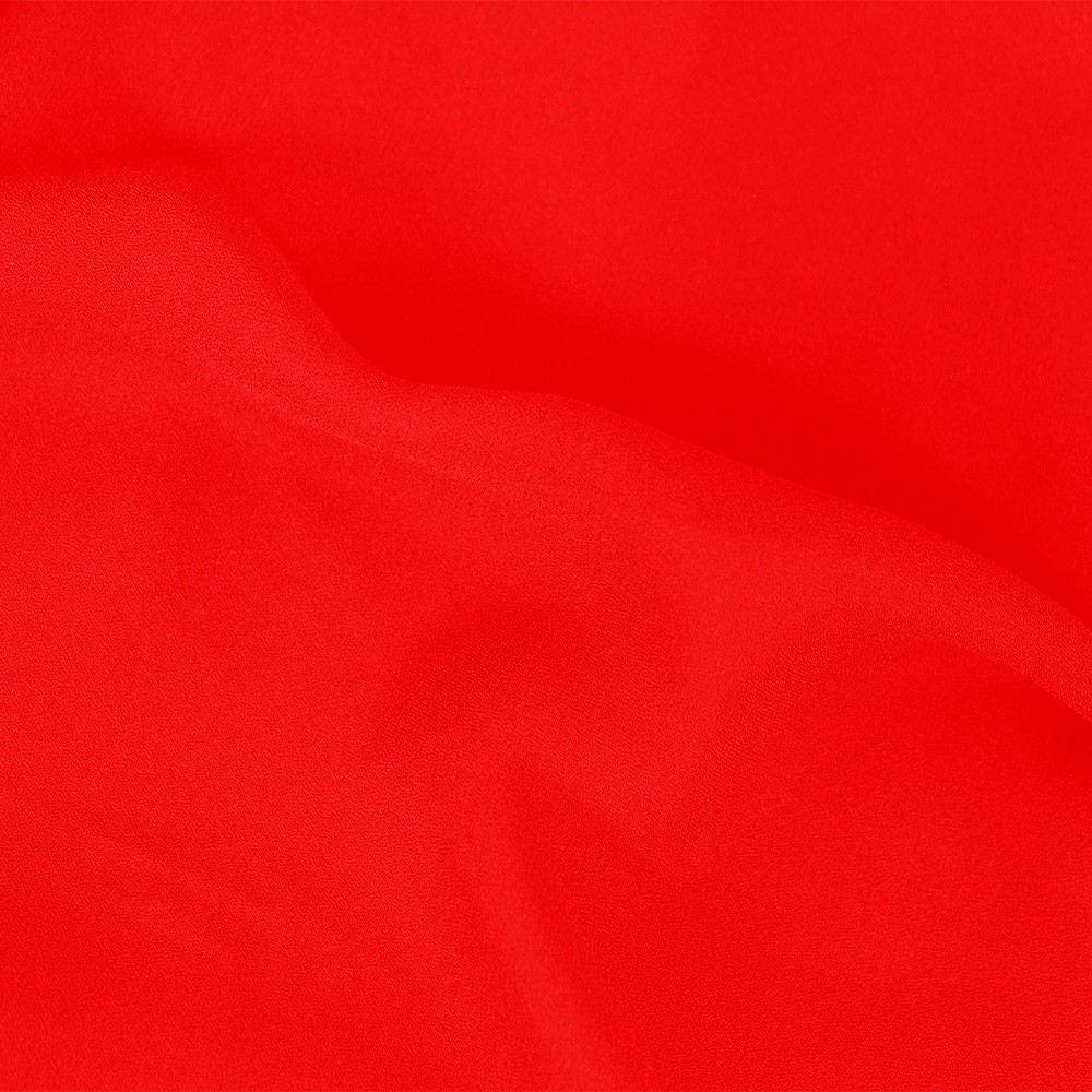 Feather Georgette Folk Red