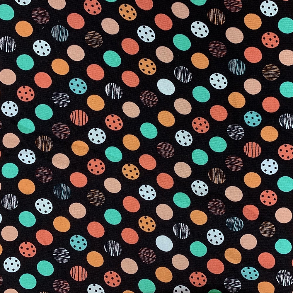 Madrid Multi Colour Spot Black Base