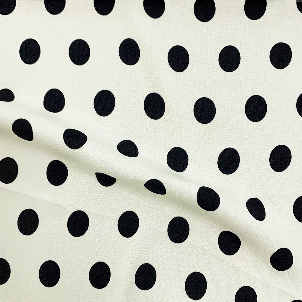 Madrid Mono Spot Ivory Base Black Spot