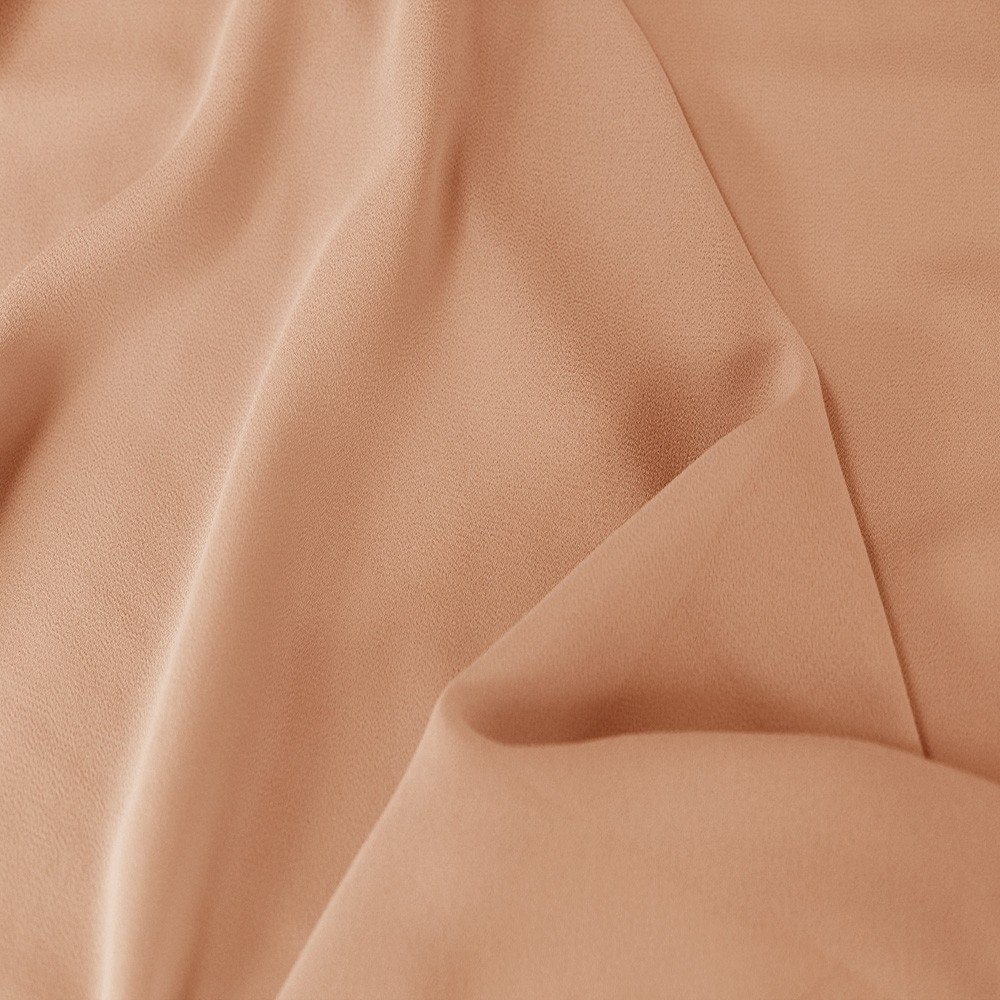 Silky Georgette Peach Blush