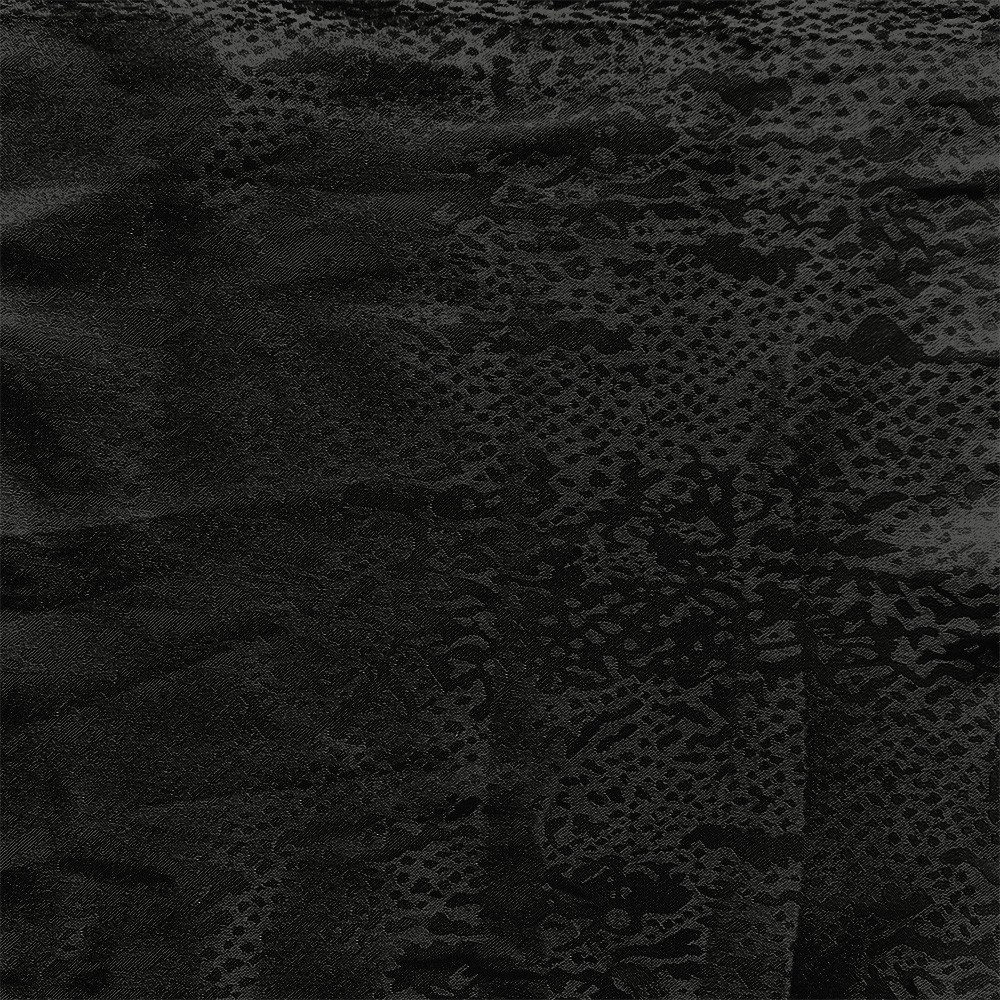 Snake Satin Jacquard Black