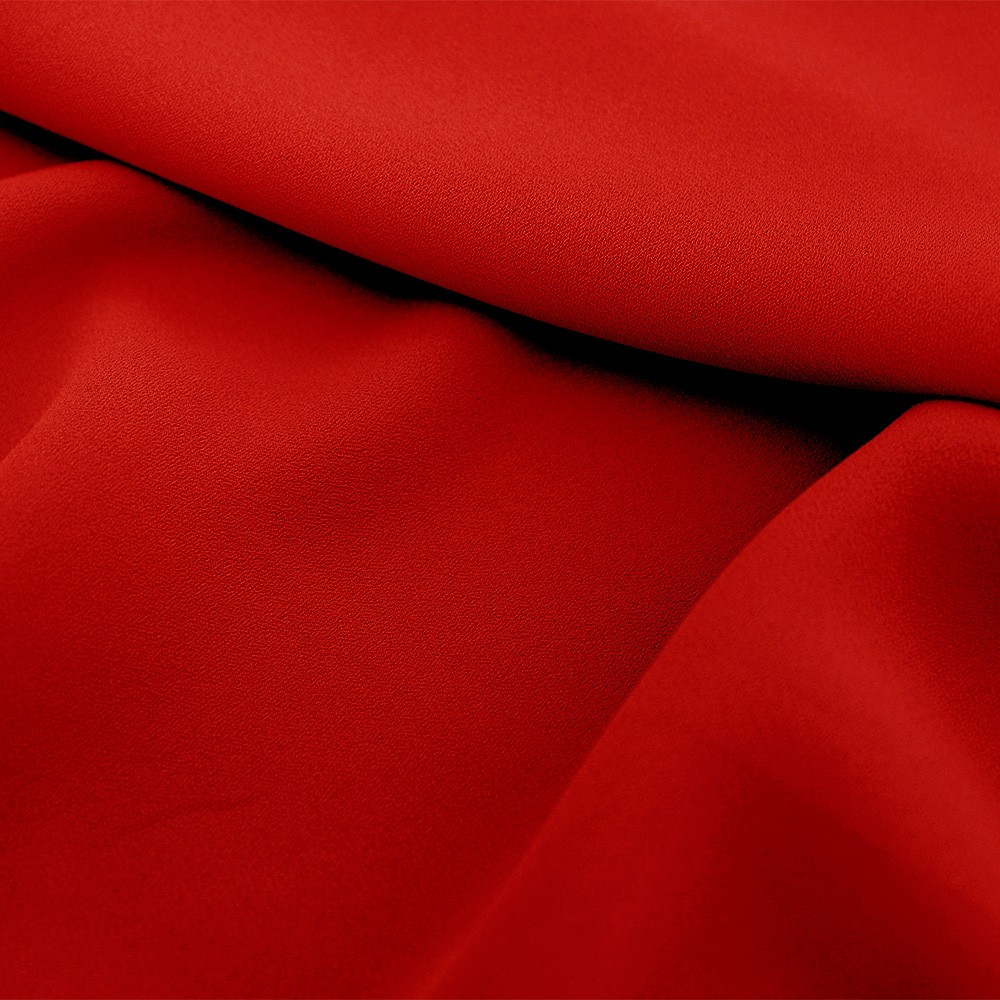 Superior Georgette Poppy Red
