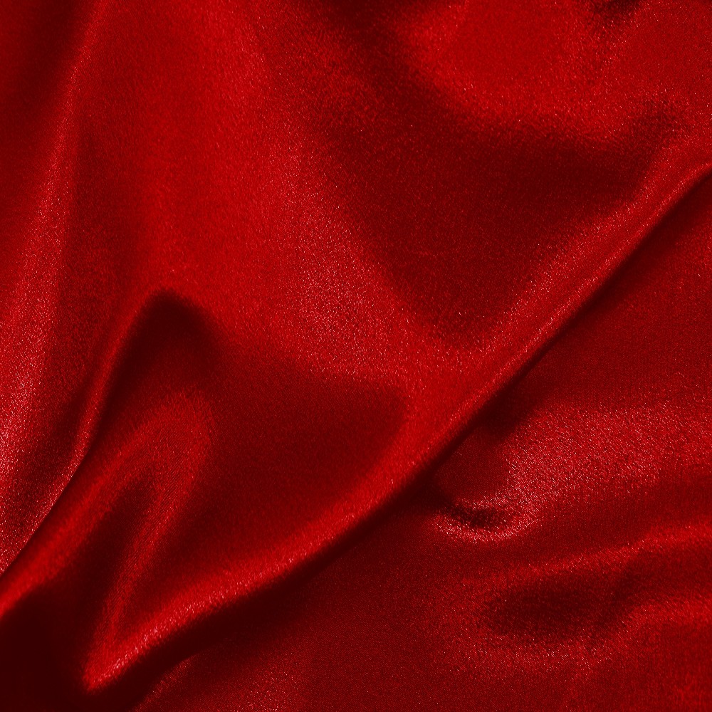 Washer Satin Back Crepe Red 2